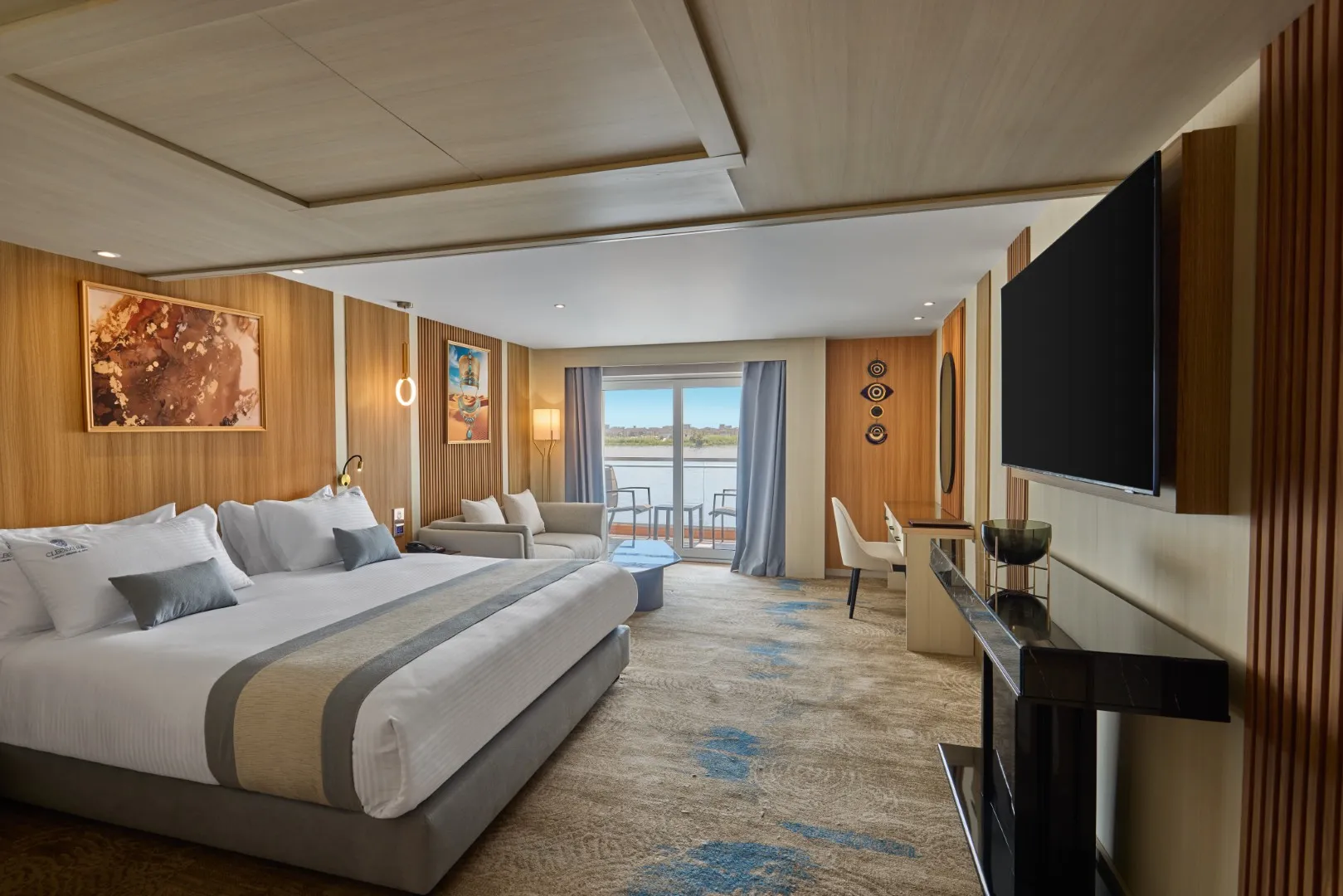 Cabin aboard the Cleopatra Luxury Cruise & Spa Nile cruise